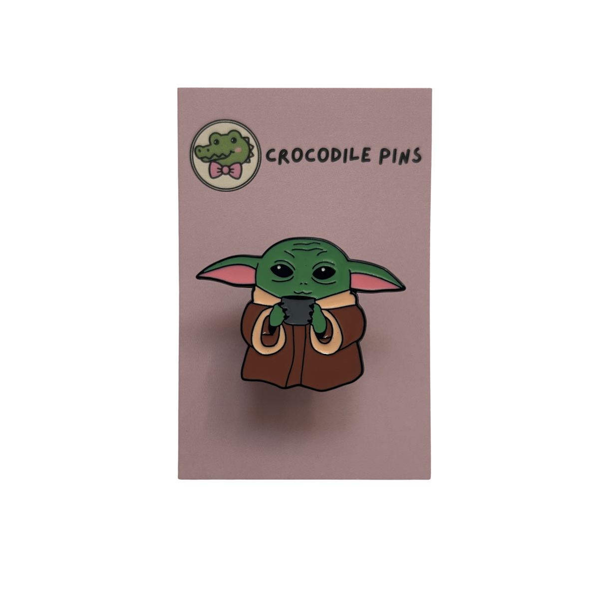 Green Alien Pin Badge
