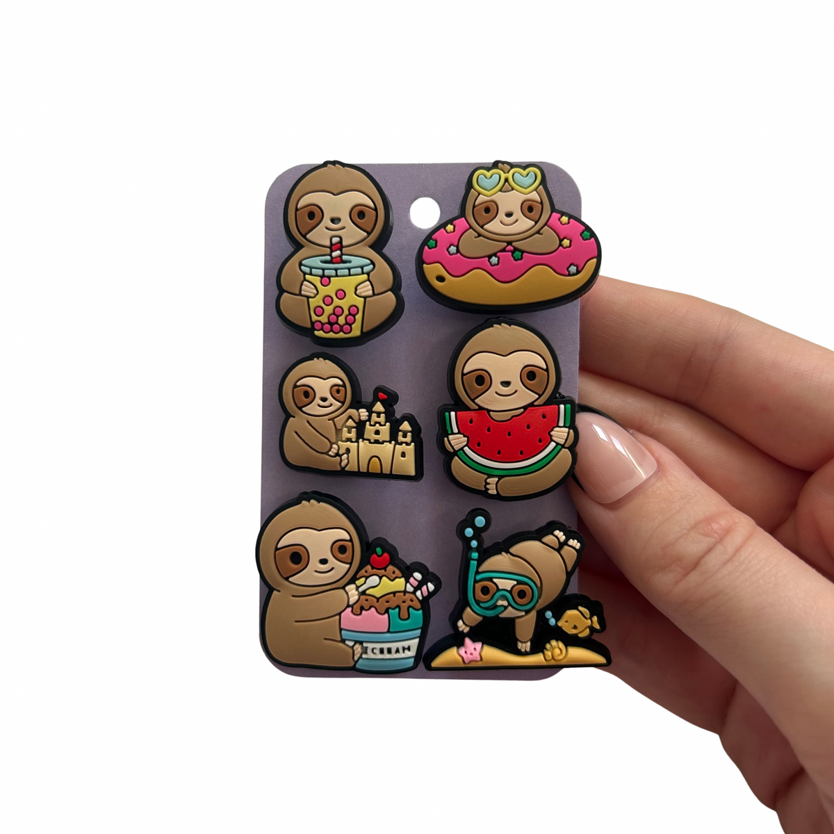 Sloth Shoe Charms