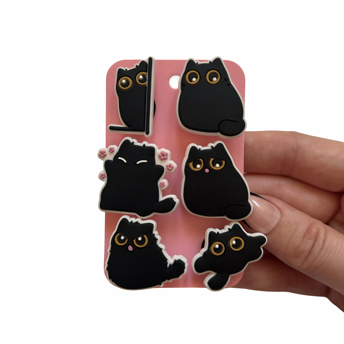 Black Cat Shoe Charms