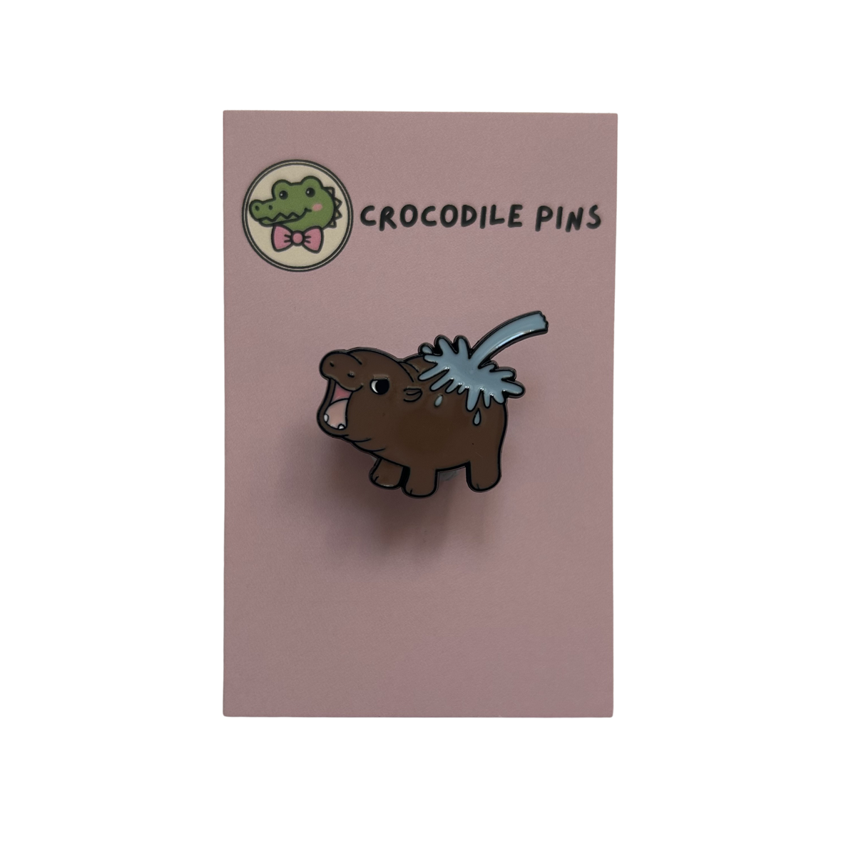 Pygmy Hippopotamus Pin Badge