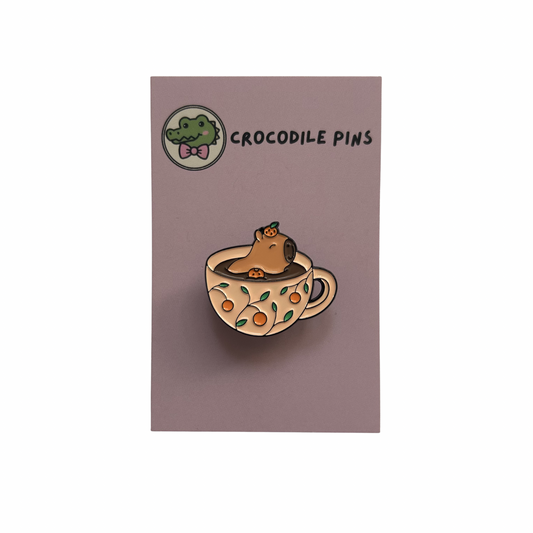 Teacup Animal Pin Badge