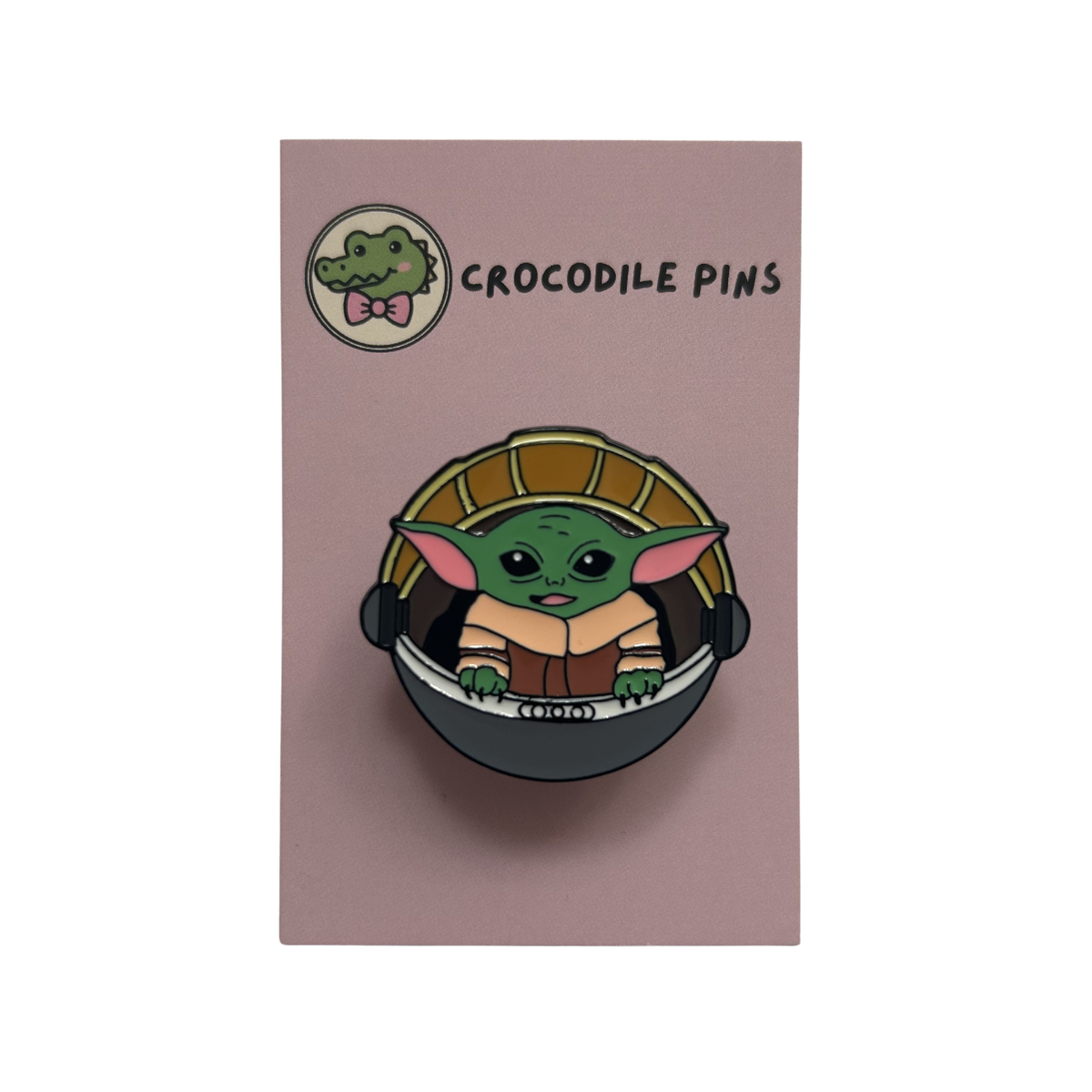 Green Alien Pin Badge