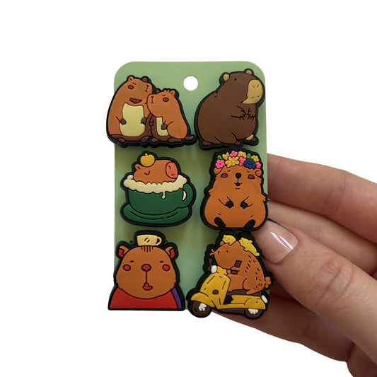 Capybara Shoe Charms