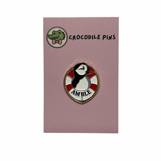 Puffin Lifebuoy Pin Badge