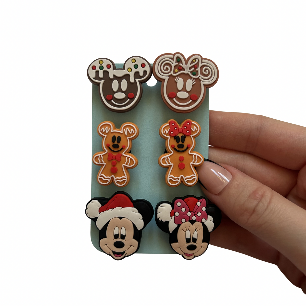 Festive Mice Shoe Charms