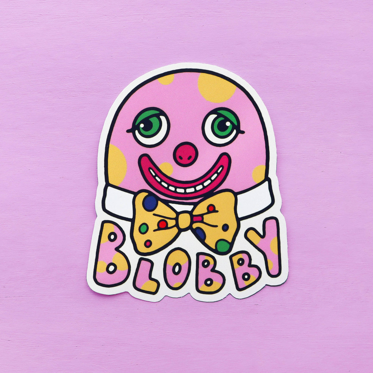 Blobby Vinyl Sticker | Glossy Laptop Sticker