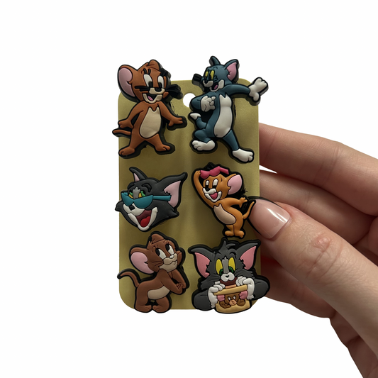 Cat & Mouse Shoe Charms