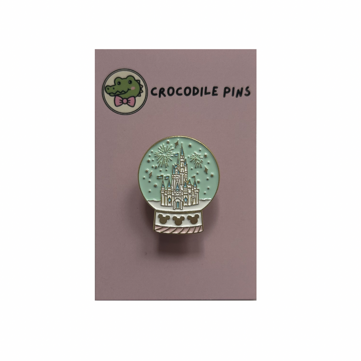 Castle Snowglobe Pin Badge