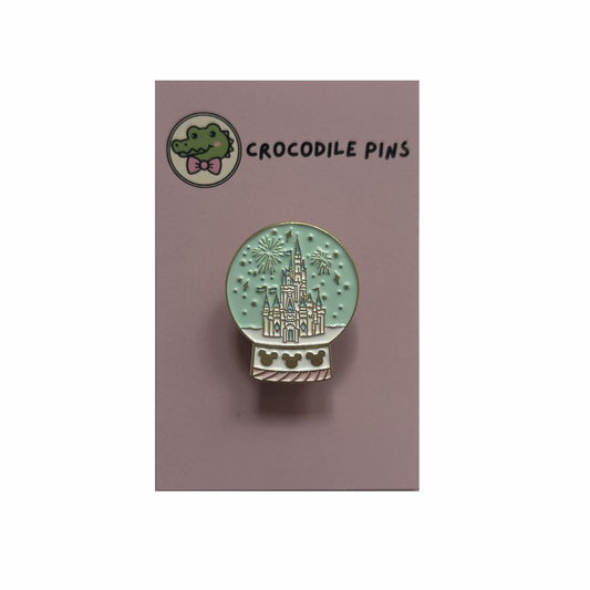 Castle Snowglobe Pin Badge