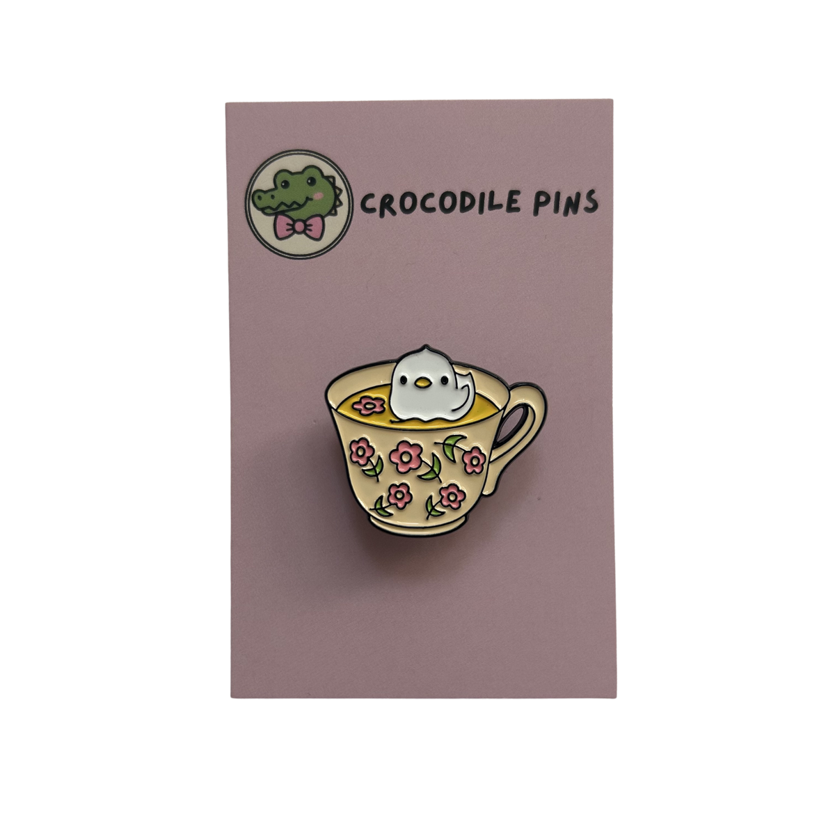 Teacup Animal Pin Badge
