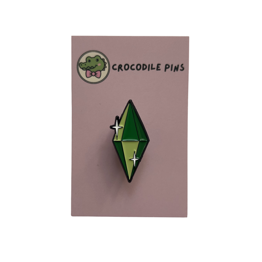 Plumbob Pin Badge