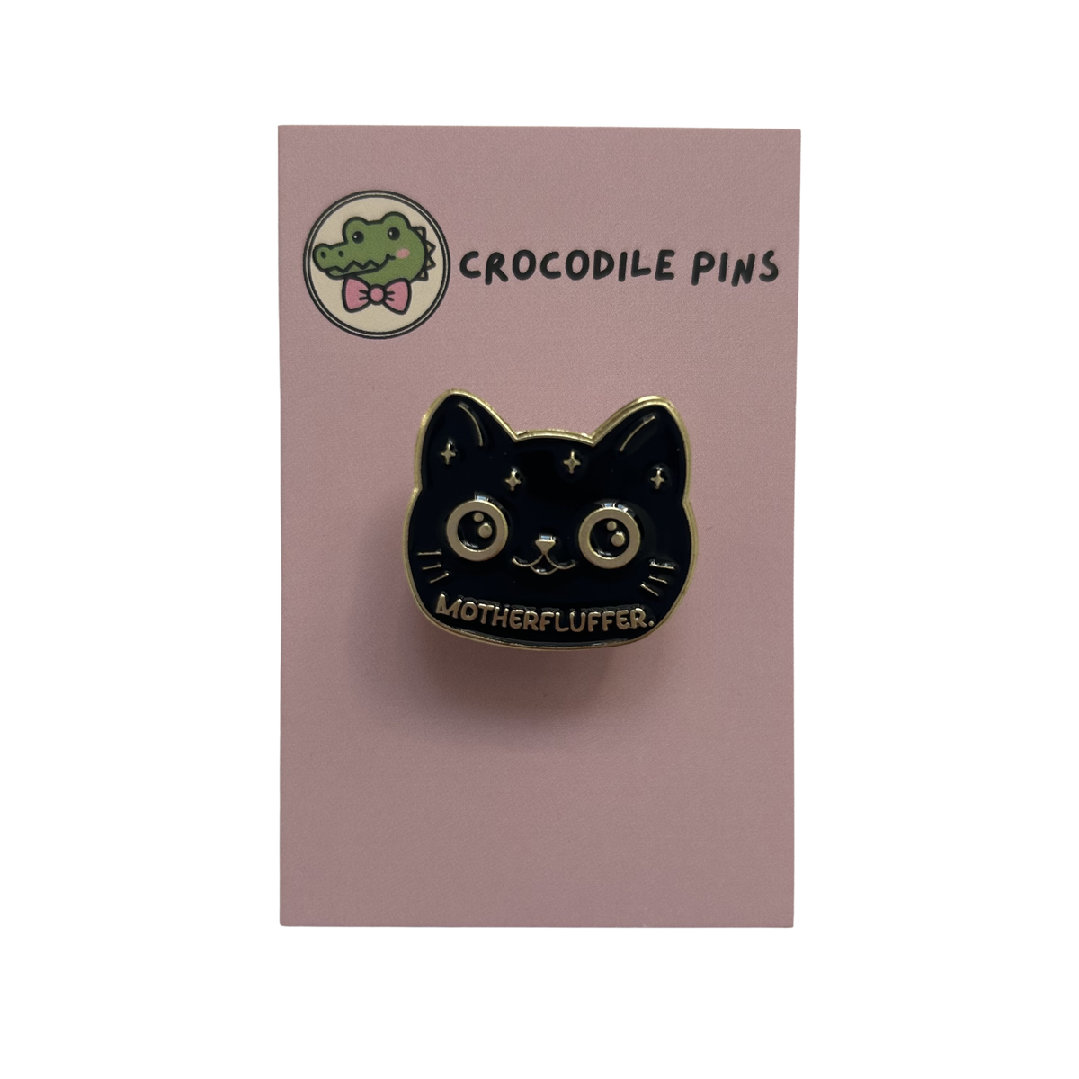 Motherfluffer Cat Pin Badge