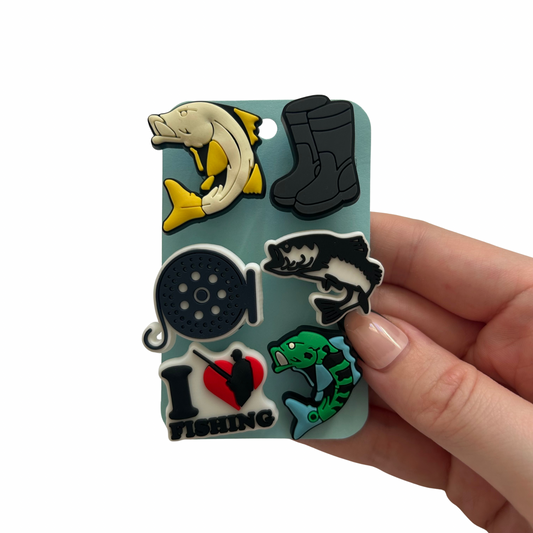 Fishing Shoe Charms