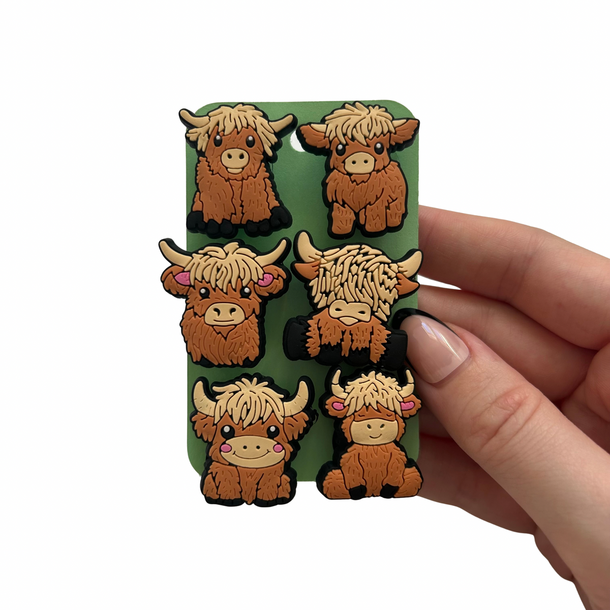 Highland Cow Shoe Charms