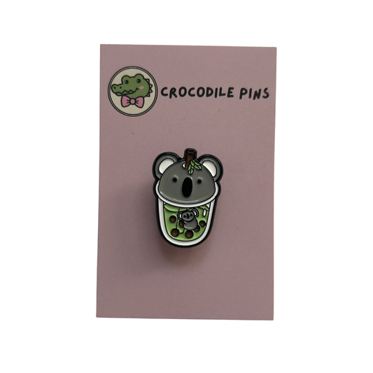Koala Bubble Tea Pin Badge