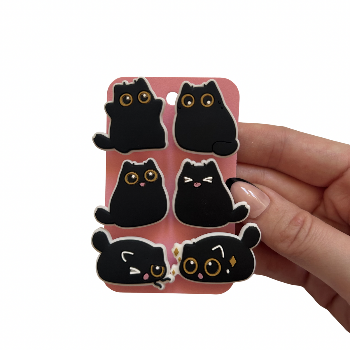 Black Cat Shoe Charms