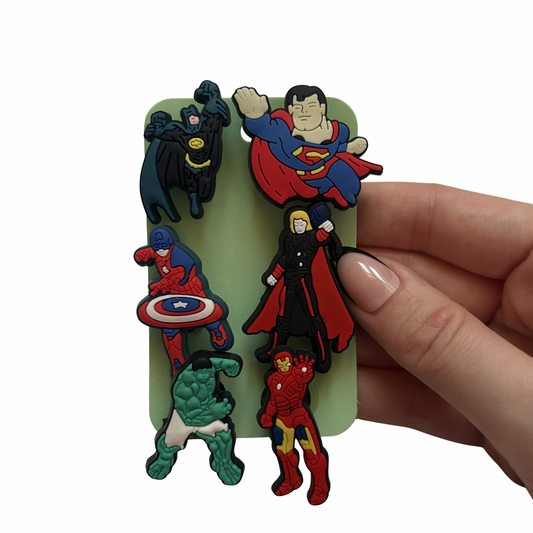 Superhero Shoe Charms