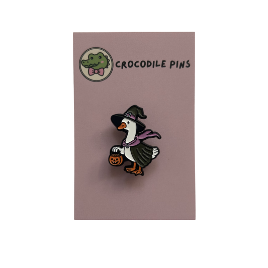 Spooky Goose Pin Badge