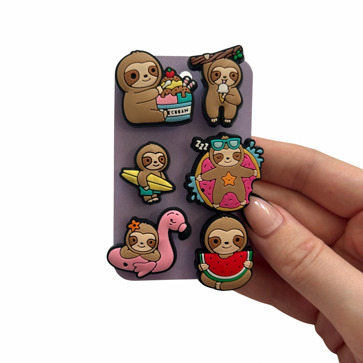 Sloth Shoe Charms