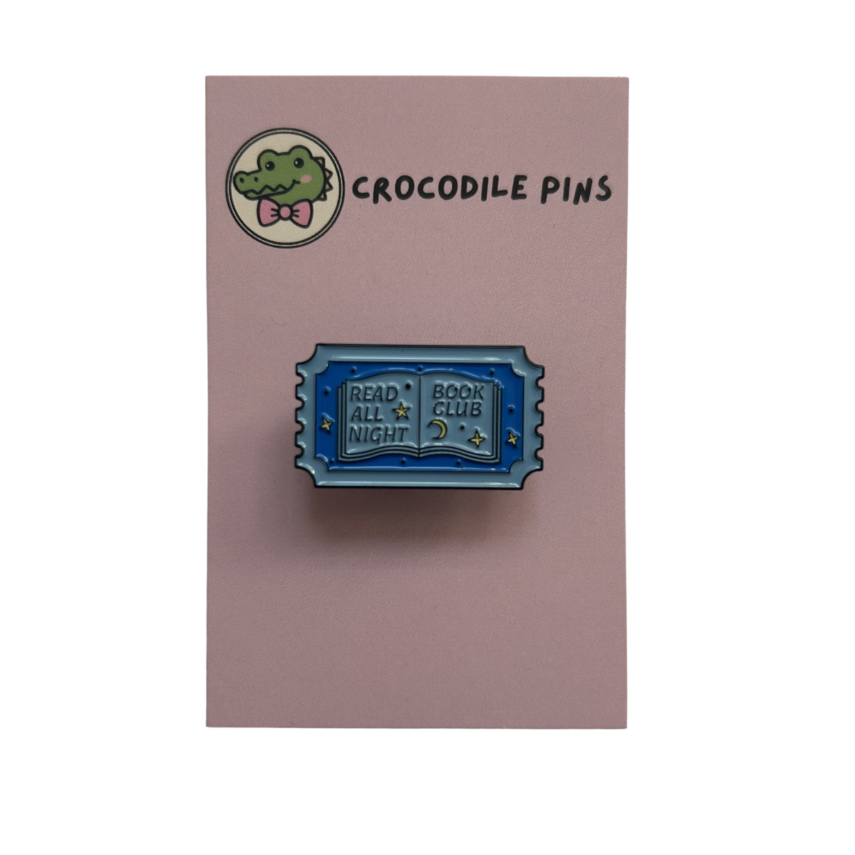 Read All Night Book Club Pin Badge