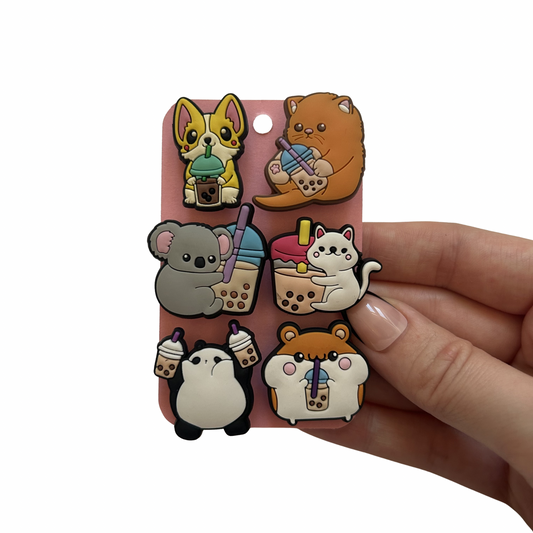 Boba Tea Shoe Charms