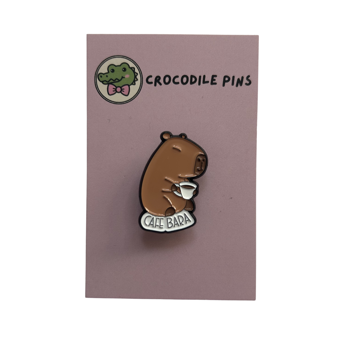Capybara Cafe Bara Pin Badge