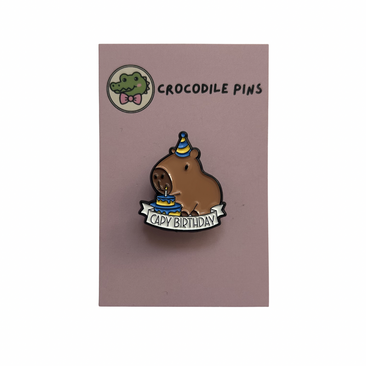 Capybara Capy Birthday Pin Badge