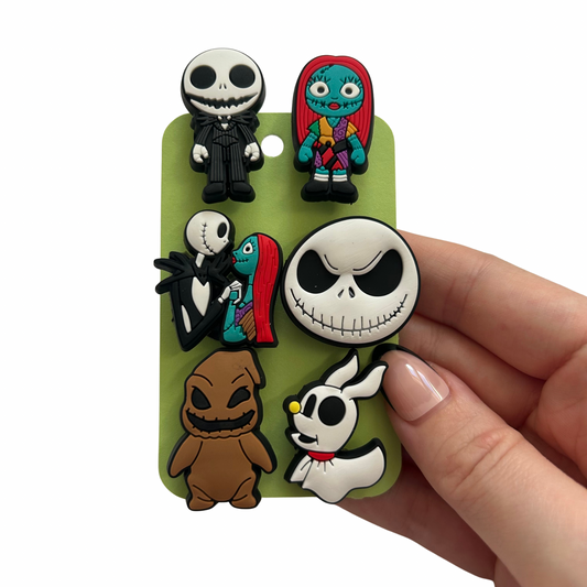 Christmas Skeleton Shoe Charms