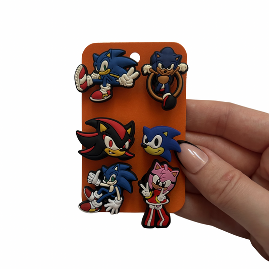 Blue Hedgehog Shoe Charms