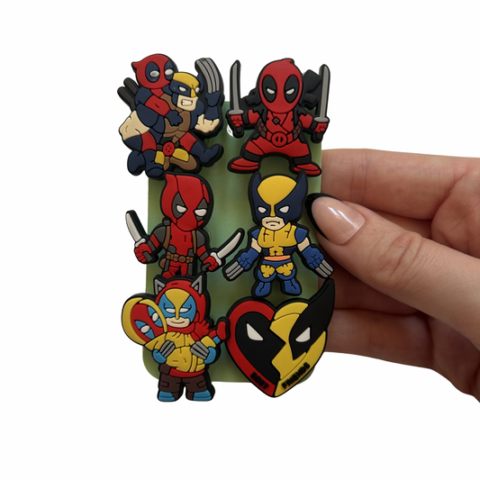 Superhero Shoe Charms