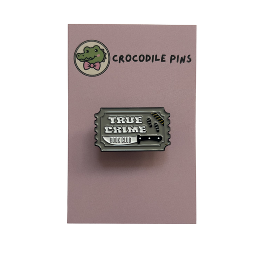 True Crime Book Club Pin Badge