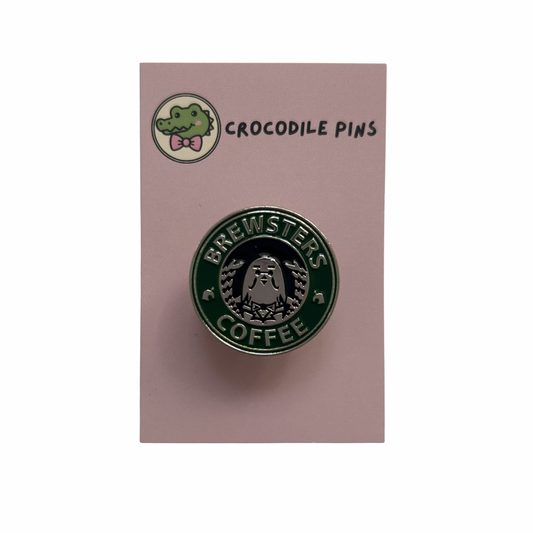 Brewsters Coffee Pin Badge
