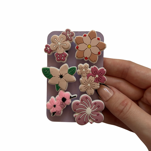 Floral Shoe Charms