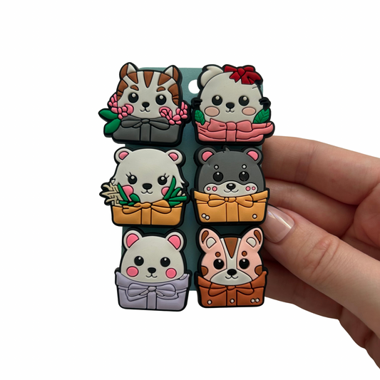 Animal Presents Shoe Charms