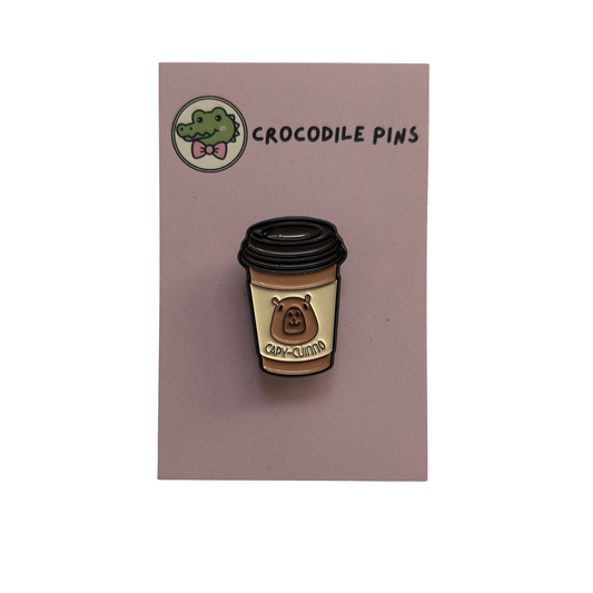 Capybara Capy-cuinno Pin Badge