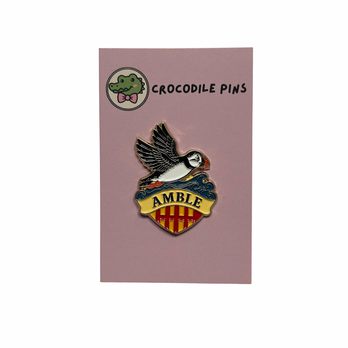 Flying Puffin Pin Badge
