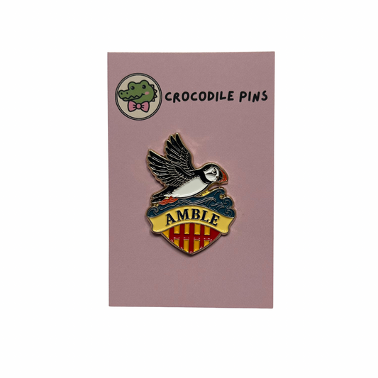 Flying Puffin Pin Badge