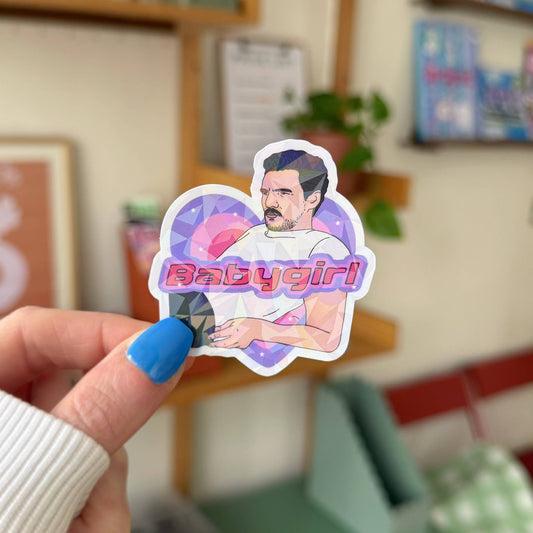 Babygirl Vinyl Sticker | Shimmer Laptop Sticker